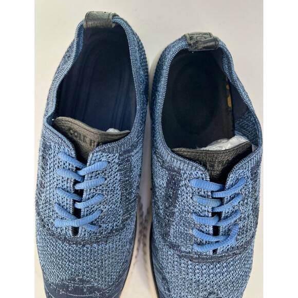Cole Haan 2. Zerogrand $160 Men\'s Wingtip Oxfords Shoes Size 10.5 M Blue C27946